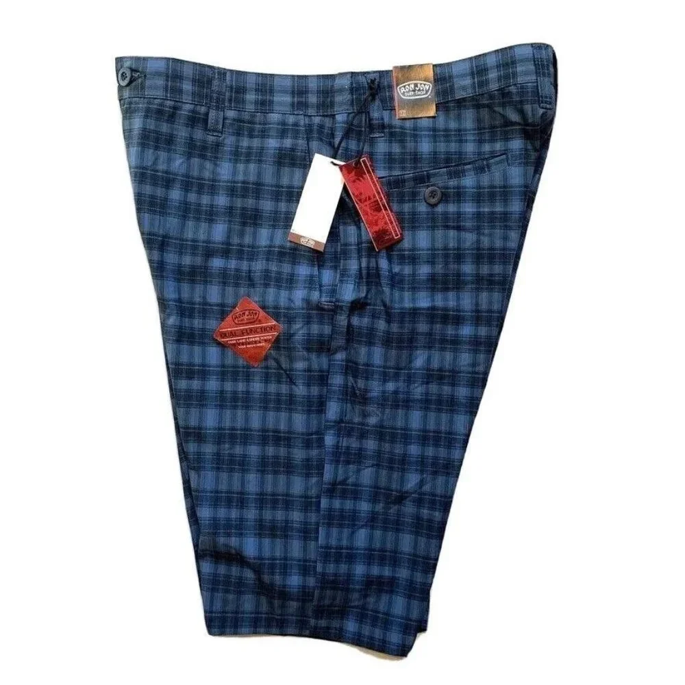 Ron Jon Surf Shop Hybrid Board Shorts‎ Mens 32 Swim Trunks UV Land Water NWT